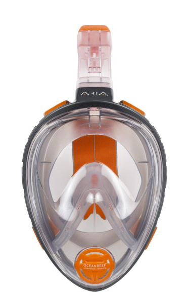 Маска полнолицевая для сноркелинга Oceanreef Aria (L-XL; серый)